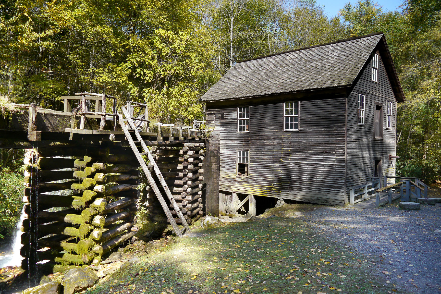 Mingus Mill is one of two working mills within the park. It dates from 1886 and was built by Sion Thomas Early for $600. Photo by Valerie Polk.