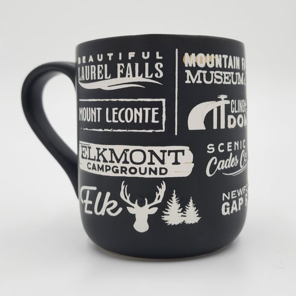 Great Smoky Mountains National Park Destinations Chalk Art Mug - Image 2