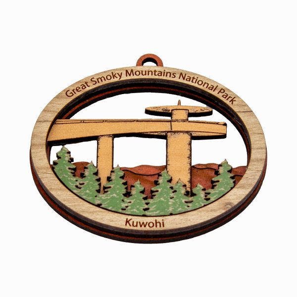 Great Smoky Mountains National Park Kuwohi Wood Ornament