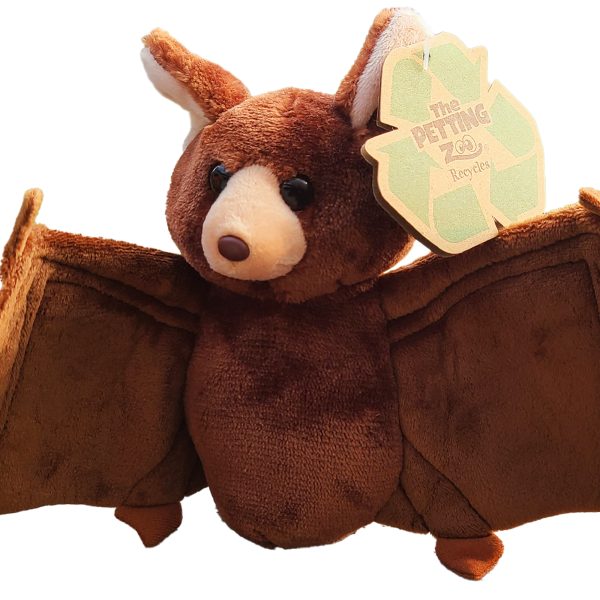 Brown Bat Plush Toy 8 Inches - Image 2