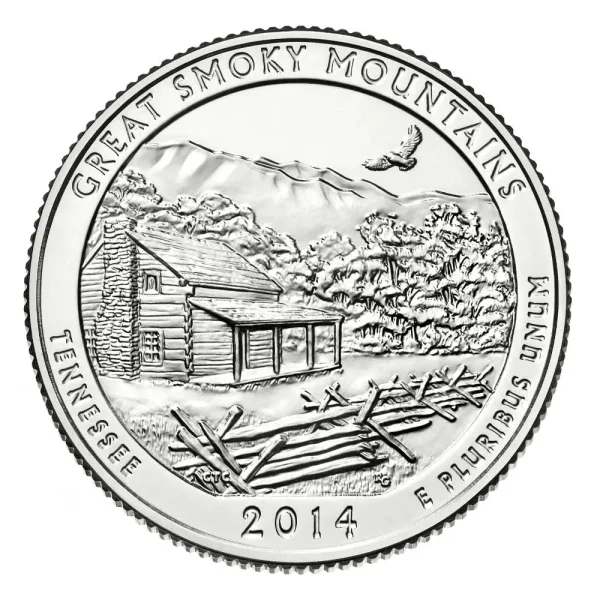 Great Smoky Mountains National Park Coin and Stamp Set - Image 3