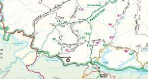 The southwestern section of the Smokies where Upchurch planned his second multi-day backpacking trip.