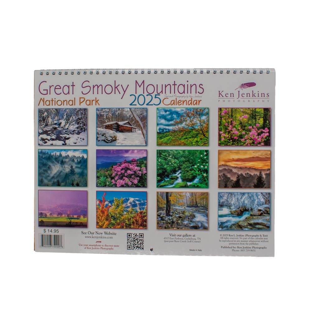 2025 Great Smoky Mountains National Park Calendar by Ken Jenkins