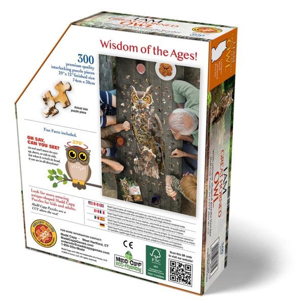 I Am Great Horned Owl 300 Piece Puzzle - Image 3