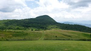 Open skies surround Purchase Knob in Haywood County. The park’s new inscribed picnic table will be relocated to the Appalachian Highlands Science Learning Center, which offers a stunning view of Purchase Knob. Photo provided by Latria Graham.