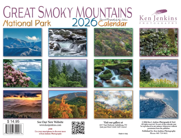 2026 Great Smoky Mountains National Park Calendar by Ken Jenkins - Image 2