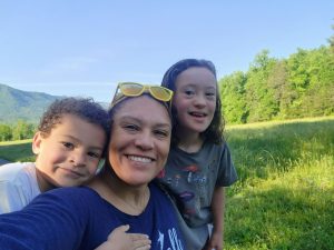 Jacki Harp enjoys a summer day in Cades Cove with her two children. Photo provided by Jacki Harp. 