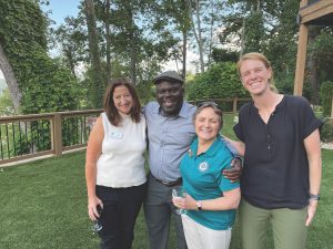 Rematore (second from right) enjoys time with (from left) Smokies colleagues Dana Soehn of Friends of the Smokies, Superintendent Cassius Cash and Management Assistant Katie Liming of Great Smoky Mountains National Park at the 2023 Great Smoky Mountains Association Members Weekend. Photo provided by Valerie Polk.