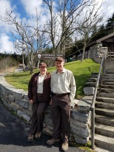 Jayne and Scott Young began their Volunteer in Parks career in 2017 when they signed up to become rovers at Clingmans Dome, now called Kuwohi. Since then, they have taken on a plethora of other volunteer roles. Photo courtesy of Scott and Jayne Young. 