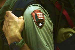 For many hikers, a National Park Service uniform is a reassuring sight out on the trail. Photo by Holly Kays, courtesy of Smokies Life.