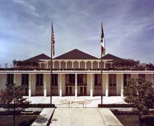 A 1973 photo shows the newly completed legislative building in Raleigh, North Carolina, where legislation declaring the eastern box turtle state reptile would pass six years later. Photo by Clay Nolan, courtesy of State Archives of NC.