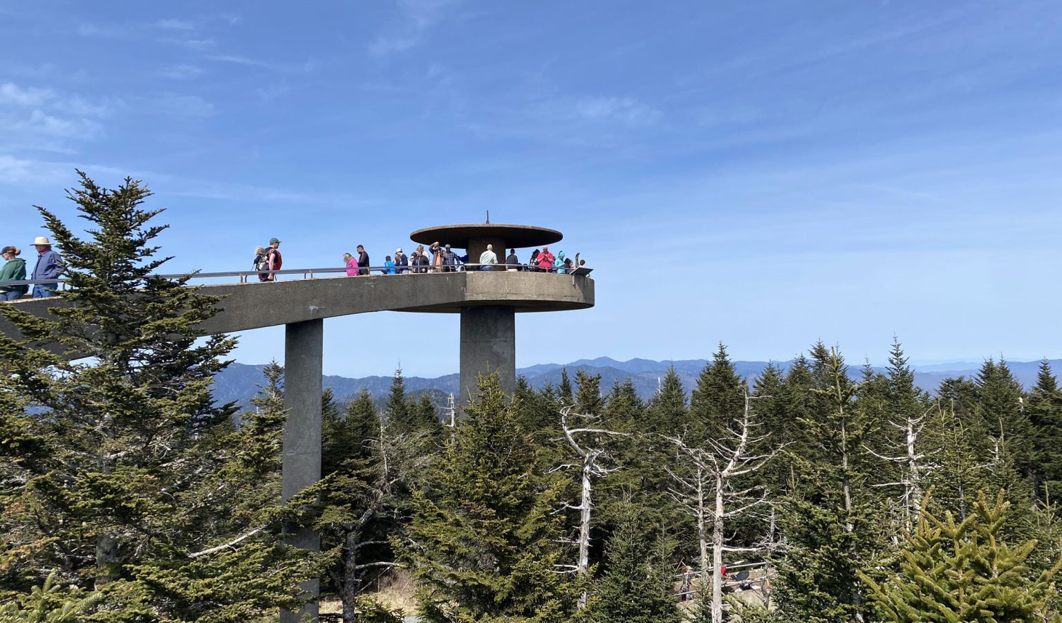 In September 2024, the traditional Cherokee name Kuwohi became the official name of the park’s highest mountain, formerly known as Clingmans Dome. Photo by Matt Podolski.