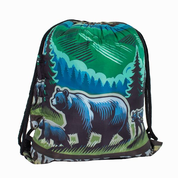 Great Smoky Mountains National Park Black Bear Family Puffer Blanket - Image 2