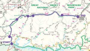 Starting at Fontana Dam, Lead Editor Jennifer Fulford of Smokies Life took a multi-day hike on the AT as a personal challenge, finishing 33 strenuous miles. Heading northeast, she made stops at Shuckstack fire tower, Mollies Ridge shelter, Spence Field shelter, Rocky Top, and Silers Bald shelter over three-and-a-half days of hiking.