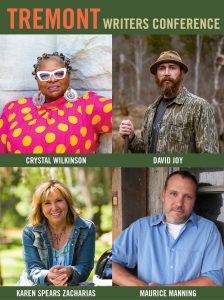 A composite image of four headshots with the words Tremont Writers Conference.