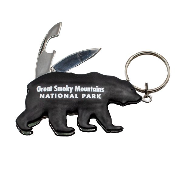 Great Smoky Mountains National Park Bear Pocket Knife Keychain - Image 2