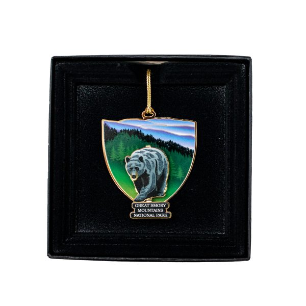 Great Smoky Mountains National Park Black Bear Metal Ornament - Image 2