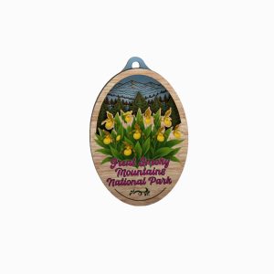 Great Smoky Mountains National Park Lady's Slipper Wood Ornament