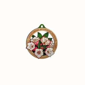 Great Smoky Mountains National Park Mountain Laurel Wood Ornament