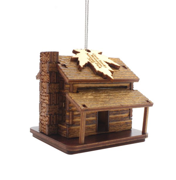 Great Smoky Mountains National Park 3-D John Oliver Cabin Wood Ornament - Image 2