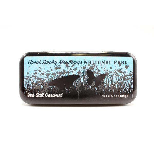Souvenir Sea Salt Caramel Dark Chocolate in Butterfly Tin