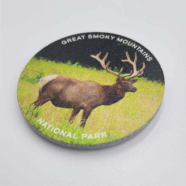 Great Smoky Mountains National Park Elk Car Coaster/Magnet