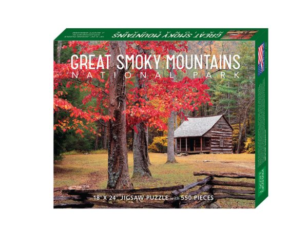 Great Smoky Mountains National Park Carter Shields Cabin in the Fall 550 Piece Puzzle