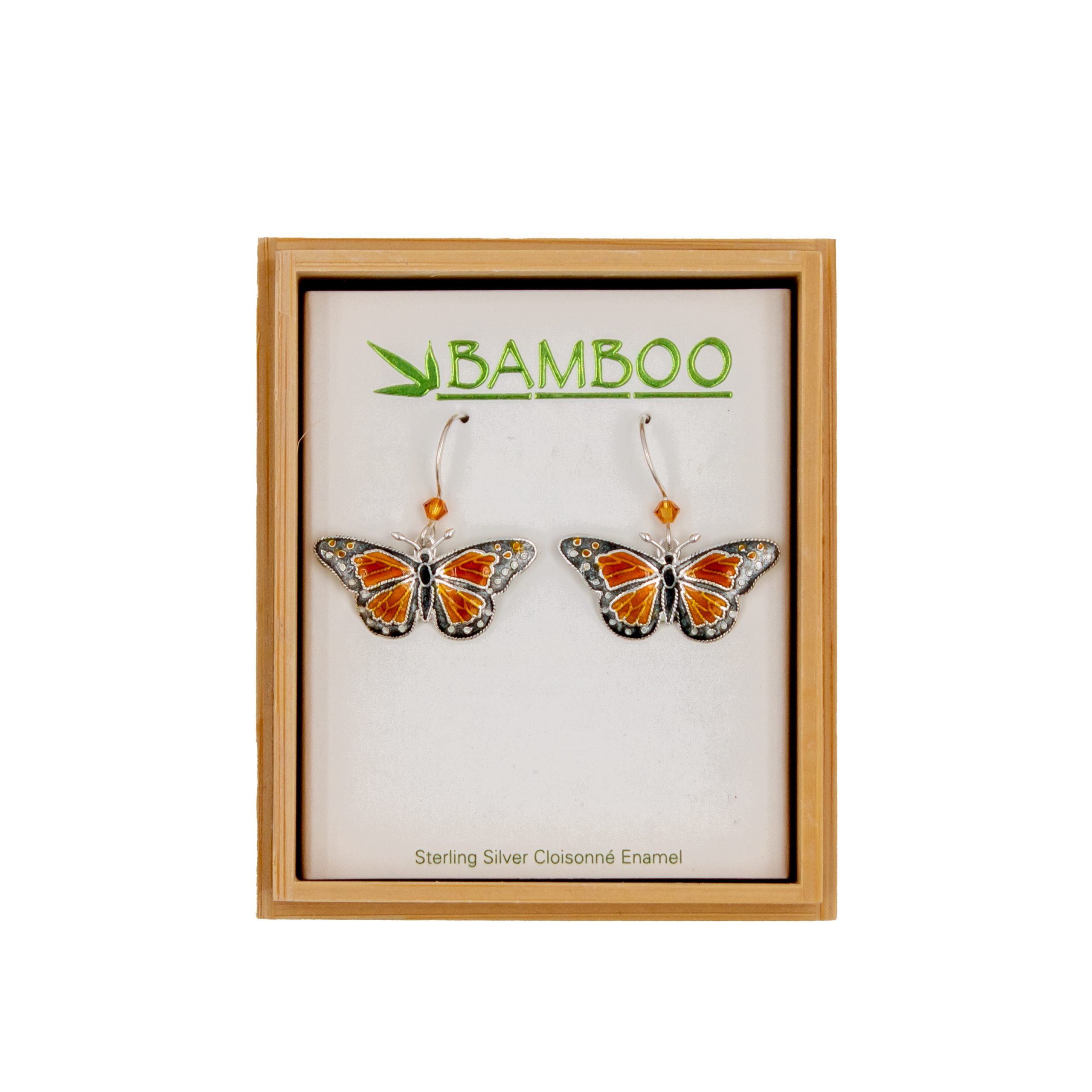 Monarch butterfly earrings discount