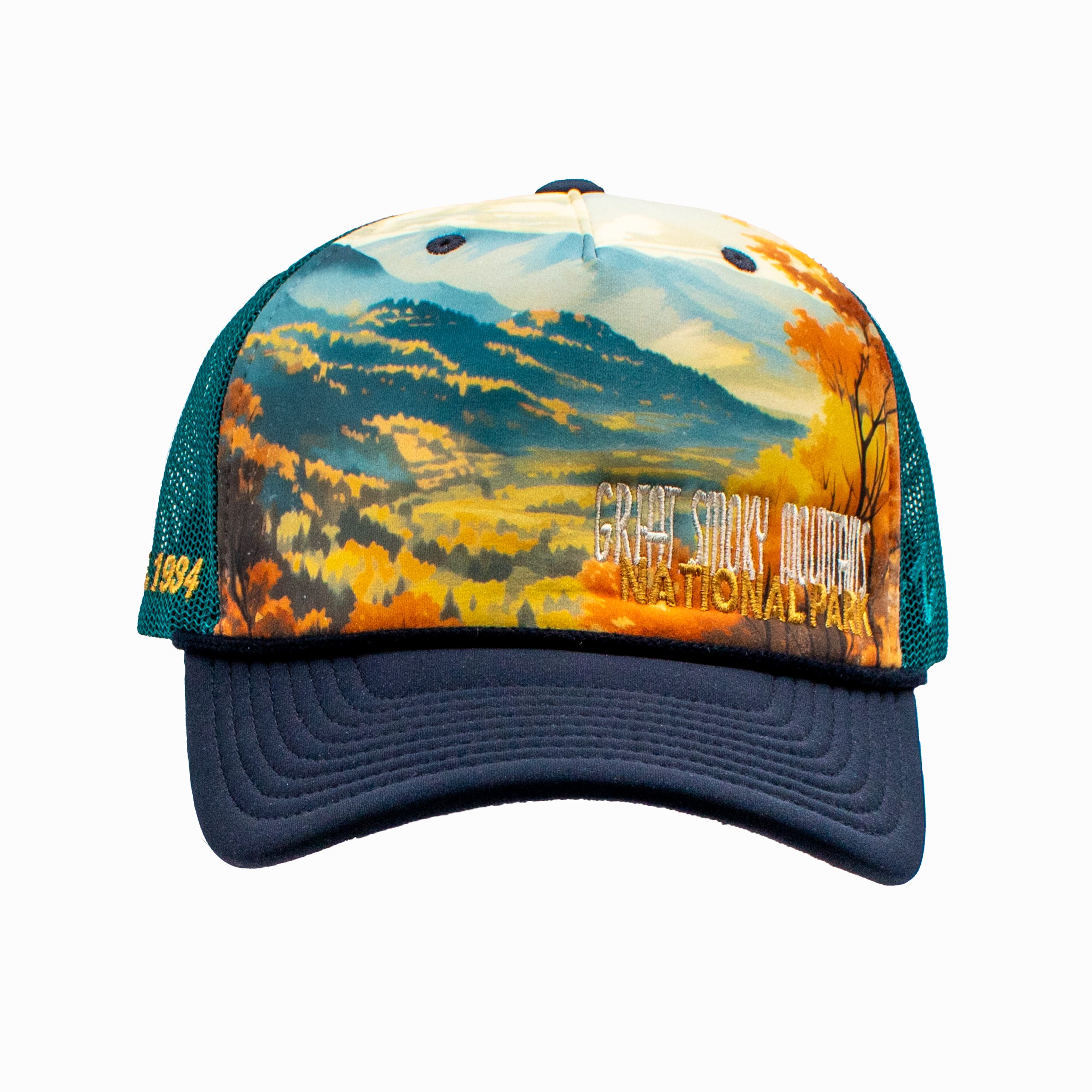 Great Smoky Mountains National Park Fall Colors Sublimation Hat
