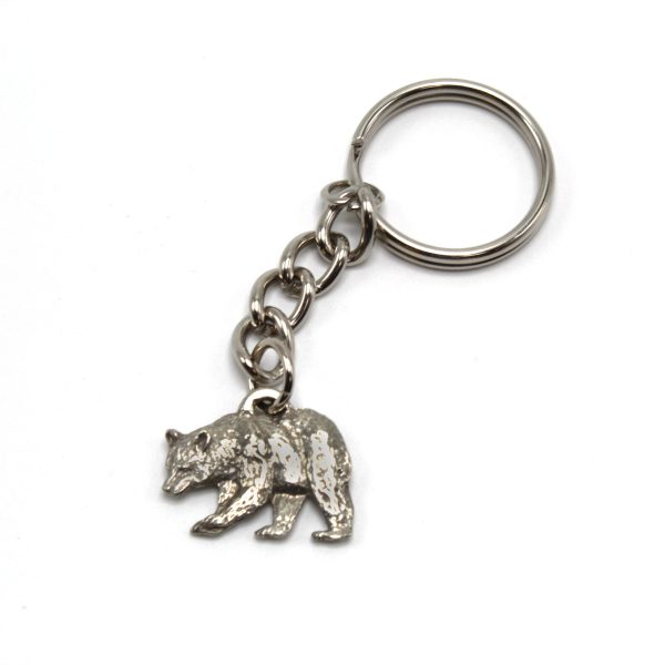 Pewter Black Bear Keychain