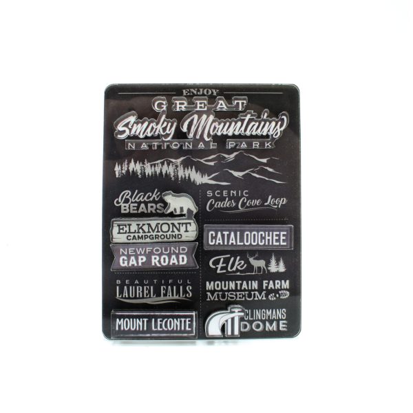 Great Smoky Mountains National Park Chalk Art Magnet