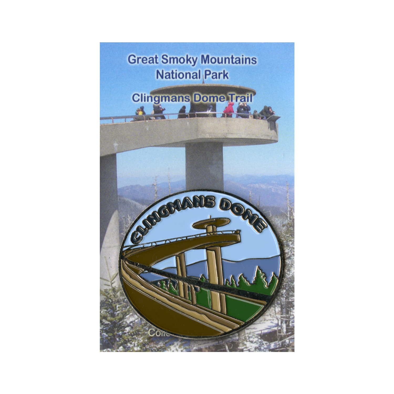 Great Smoky Mountains National Park Clingmans Dome Oval Magnet
