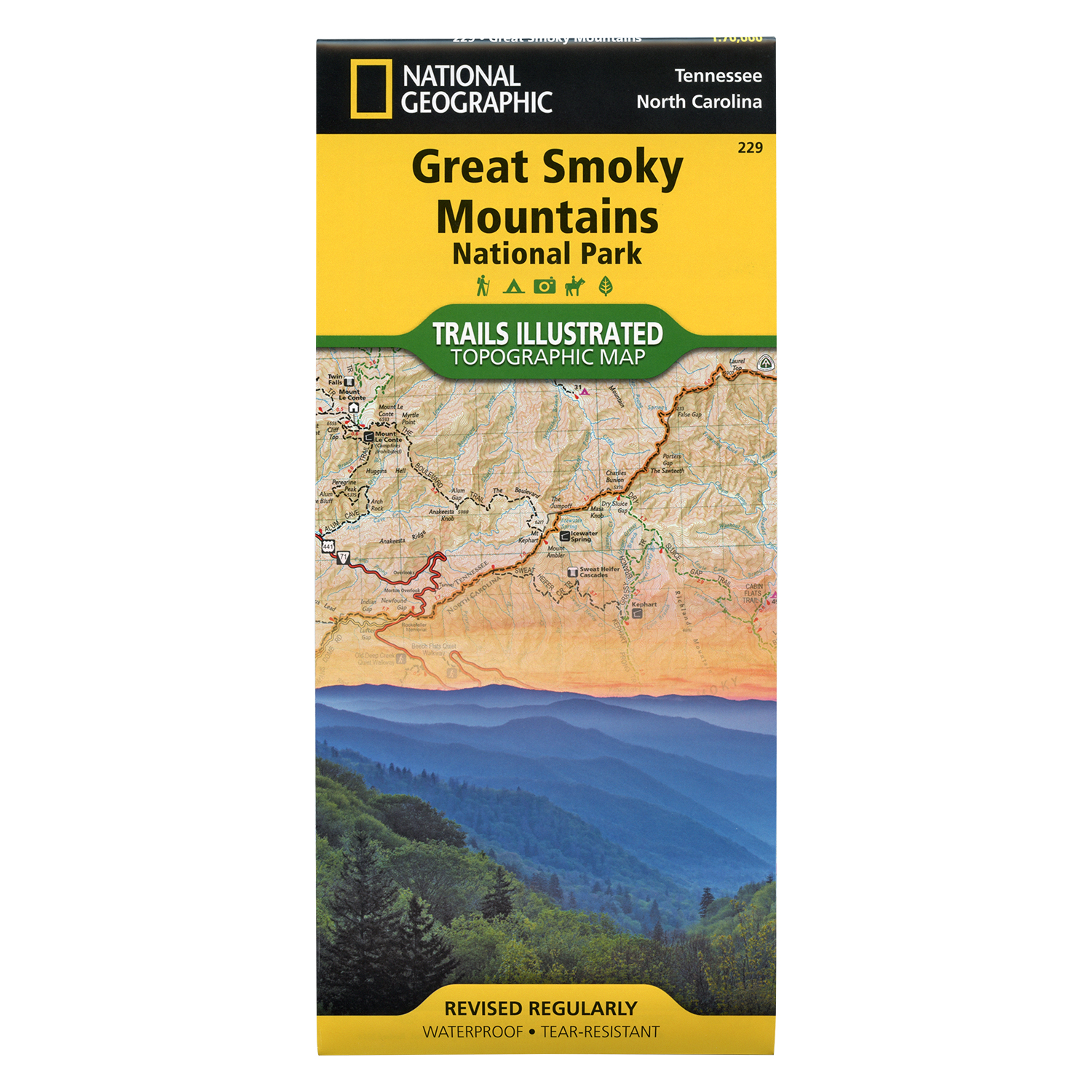National Geographic Great Smoky Mountains National Park Map