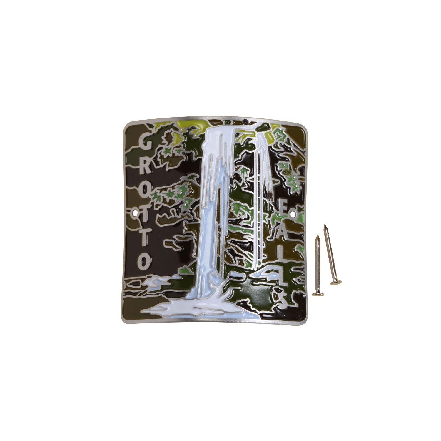 Grotto Falls Hiking Medallion