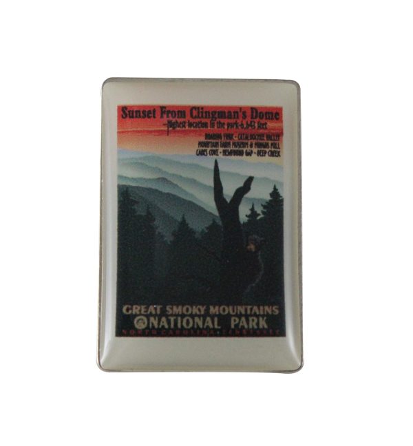 Sunset from Clingmans Dome Lapel Pin