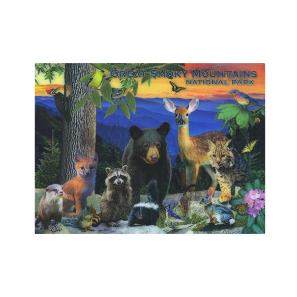 Great Smoky Mountains National Park Wildlife Poster in 3-D