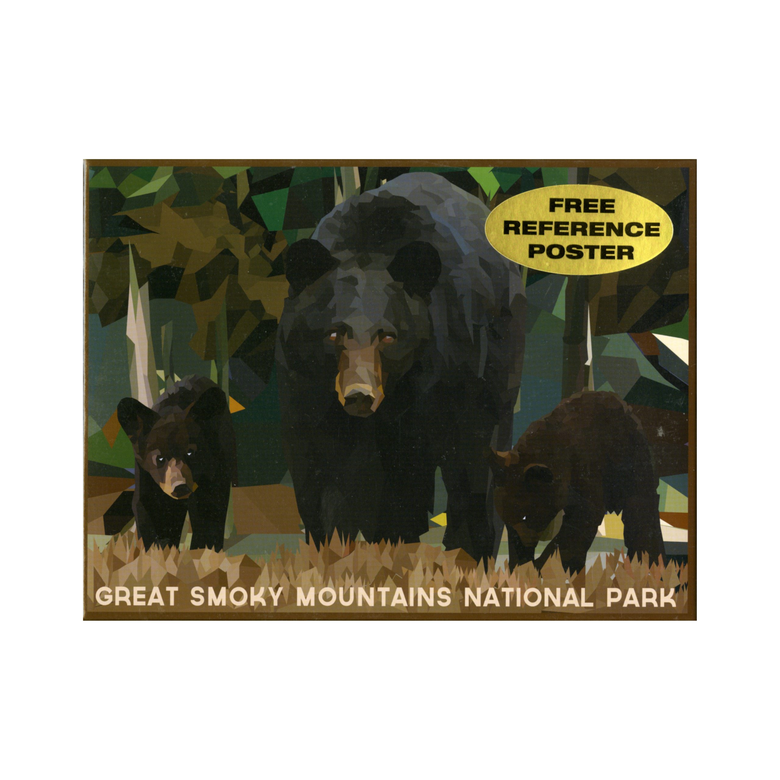 Great Smoky Mountains National Park Black Bear Mom and Cubs 500+ Piece ...