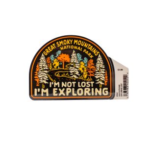 Great Smoky Mountains National Park "I'm Not Lost, I'm Exploring" Sticker