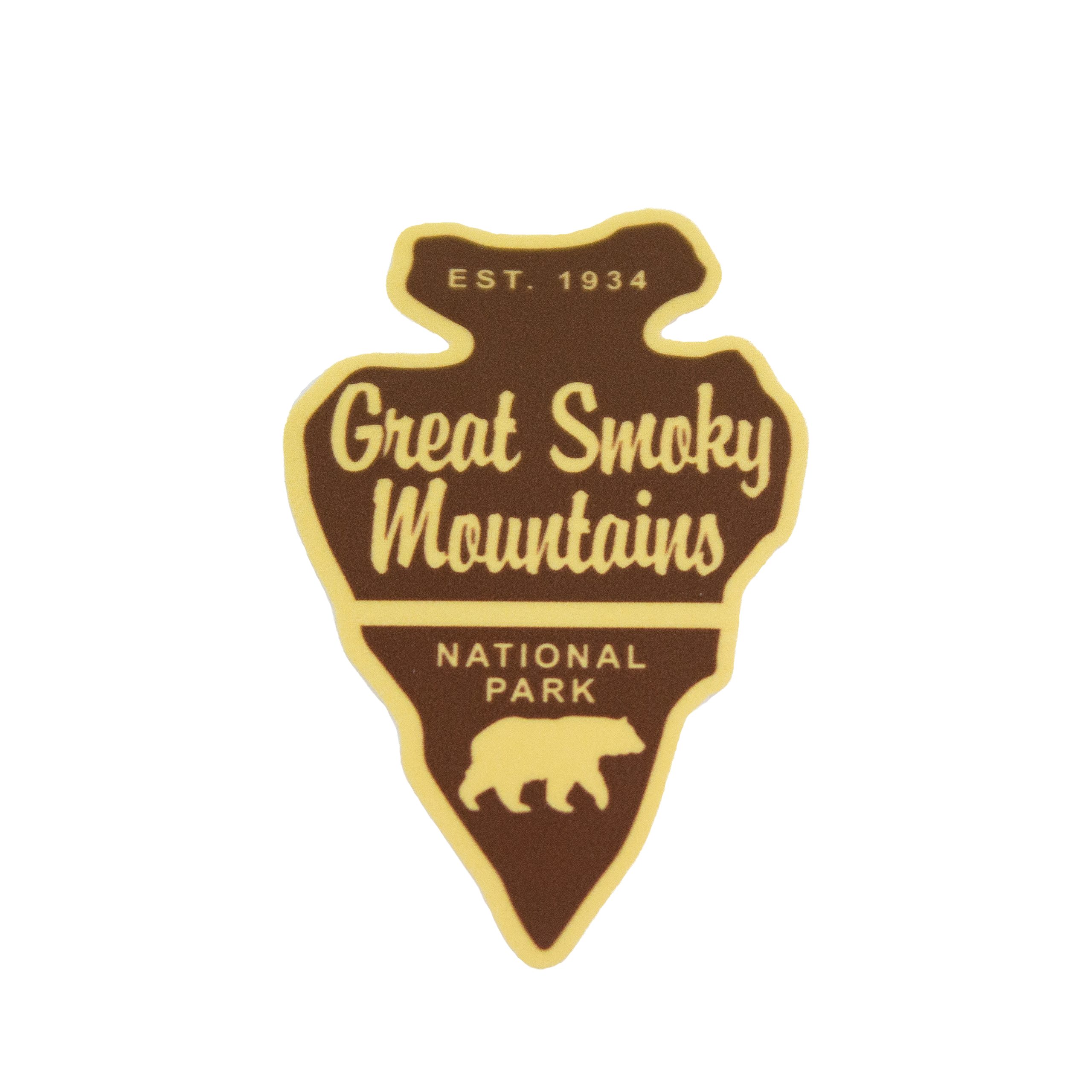 Great Smoky Mountains National Park Arrowhead Mini Sticker
