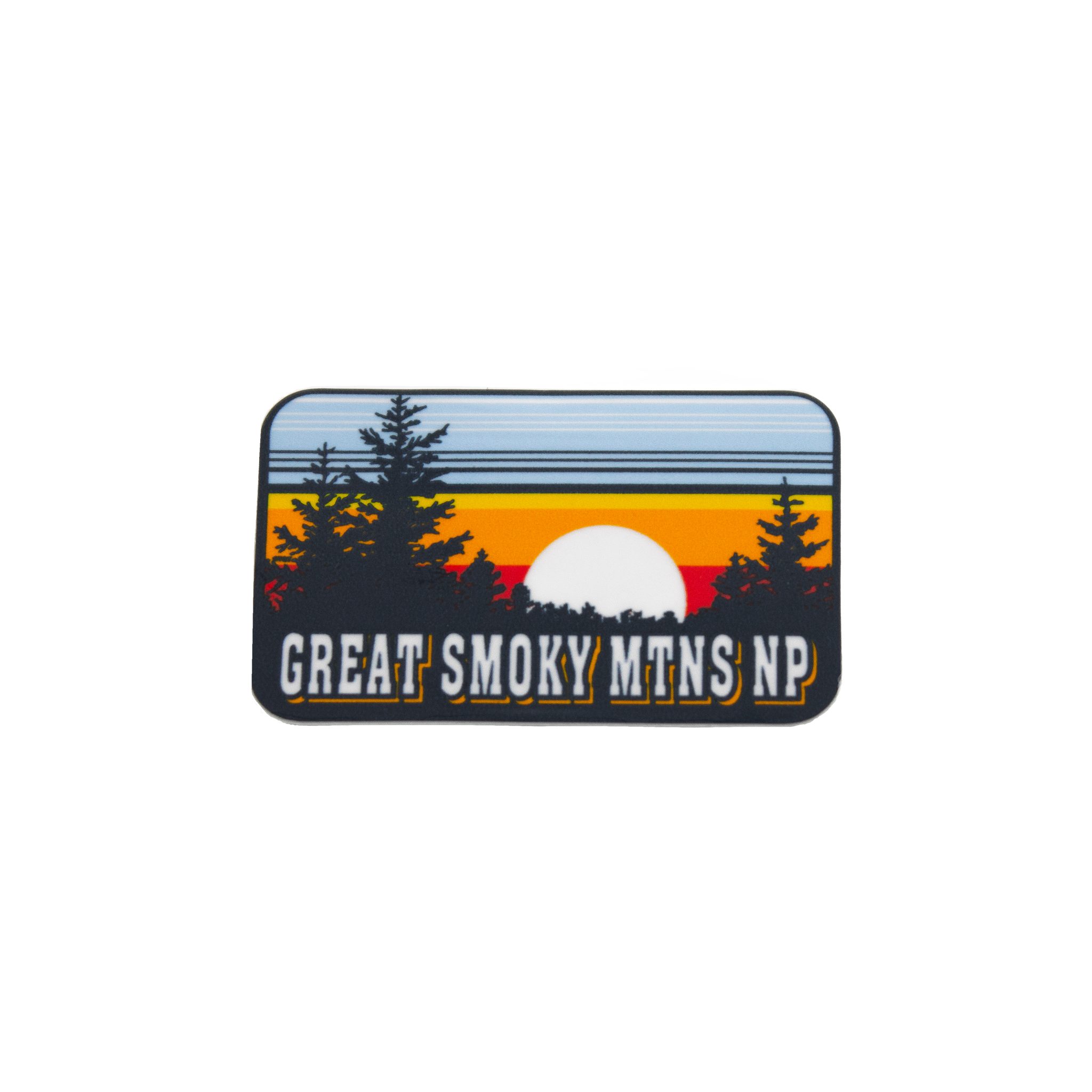 Great Smoky Mountains National Park Mountain Sunset Mini Sticker ...