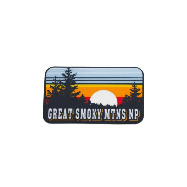 Great Smoky Mountains National Park Mountain Sunset Mini Sticker