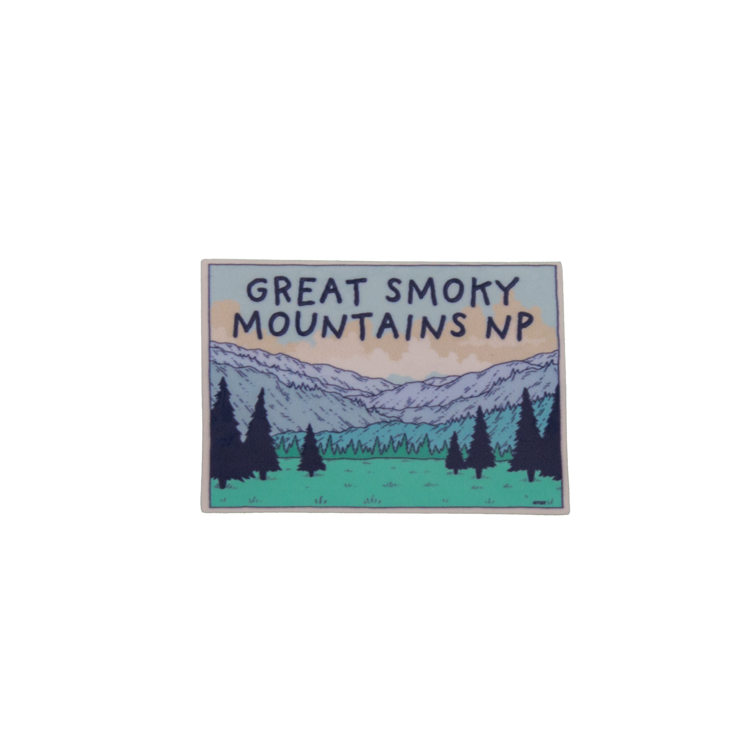 Great Smoky Mountains National Park Mystic Morning Mini Sticker