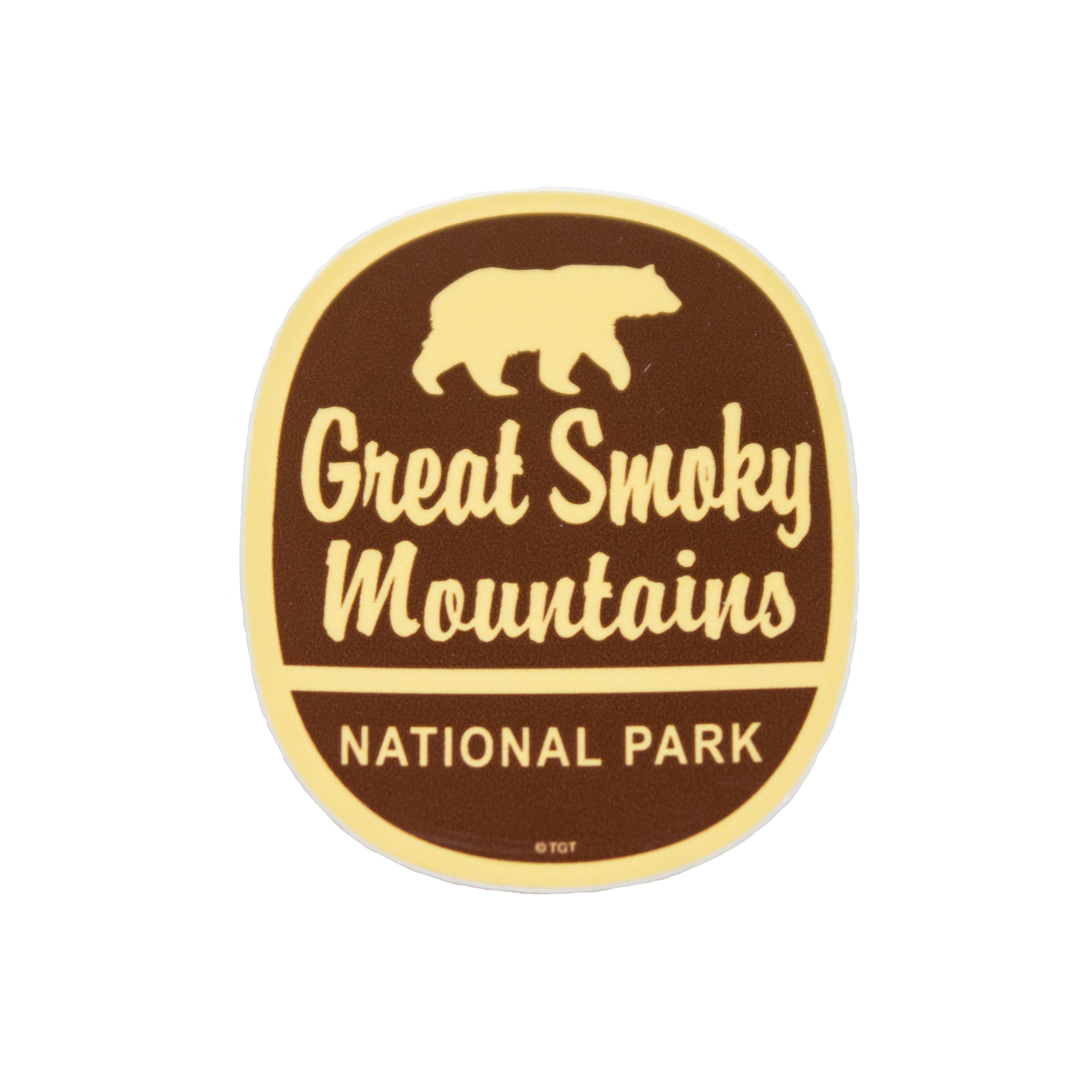 Great Smoky Mountains National Park Sign Oval Mini Sticker