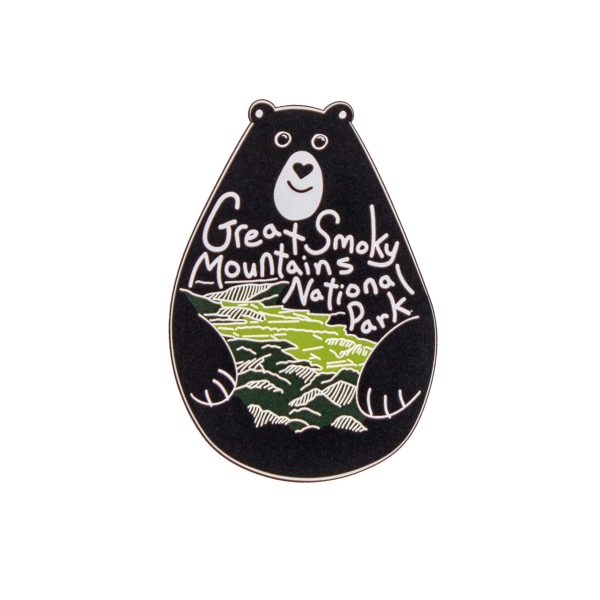 Great Smoky Mountains National Park Teardrop Bear Sticker