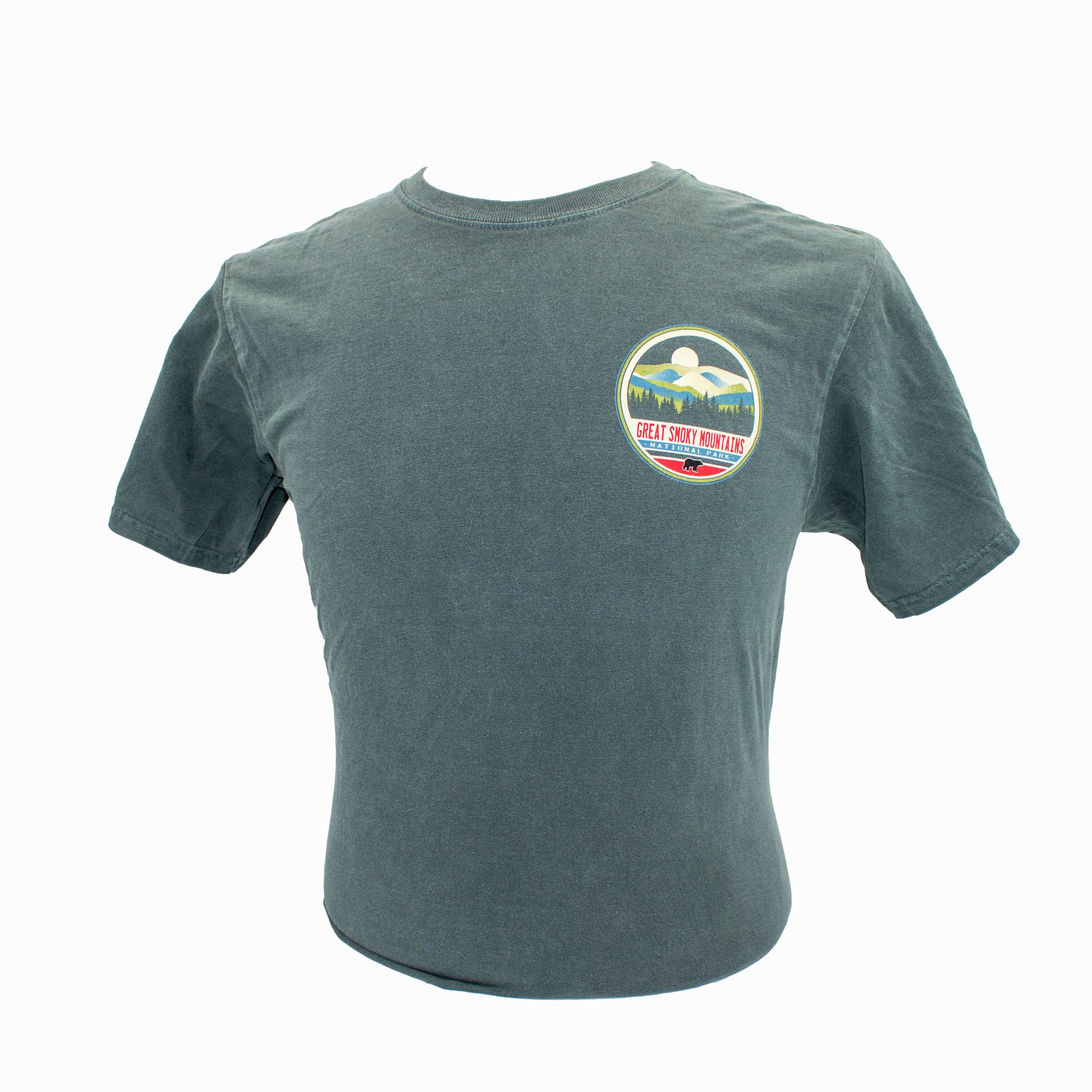 Great Smoky Mountains National Park Vintage Forest T-Shirt - Image 2