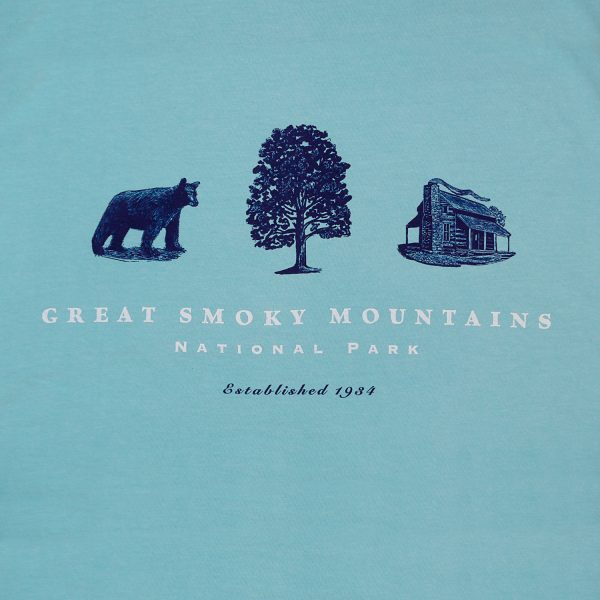 Great Smoky Mountains National Park Historic Cabin Short Sleeve T-shirt - Image 3