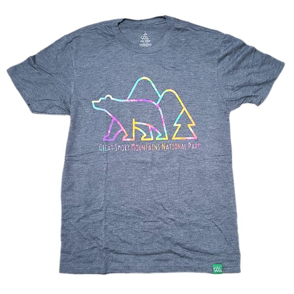 Great Smoky Mountains National Park Tie-Dye Bear T-Shirt - Image 2