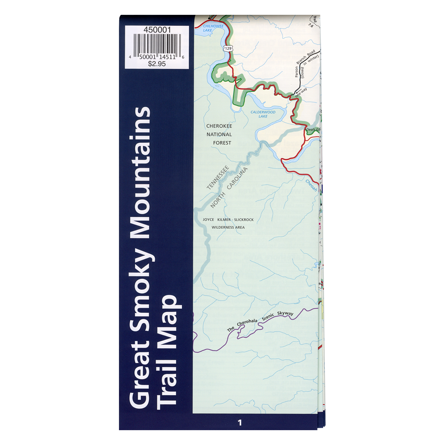 Great Smoky Mountains National Park Waterproof Backcountry Map